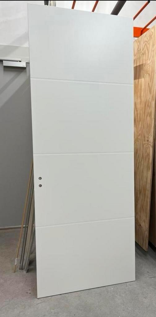 Stompe binnendeur wit, Doe-het-zelf en Verbouw, Deuren en Horren, Nieuw, Binnendeur, 215 cm of meer, 80 tot 100 cm, Hout, Ophalen of Verzenden