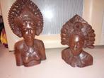 Houtsnijwerk Balinese Vrouwen Bustes, Ophalen of Verzenden