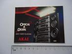 sticker oud AKAI Stereo Stereotoren platenspeler hifi muziek, Verzenden, Zo goed als nieuw, Bedrijf of Vereniging