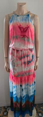 lange roze blauwe jurk CAROLINE BISS maat 40, Kleding | Dames, Maat 38/40 (M), Ophalen of Verzenden, Zo goed als nieuw, Onder de knie