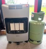 Qlima GH 959 RF Gaskachel incl Gasfles, Caravans en Kamperen, Ophalen, Zo goed als nieuw