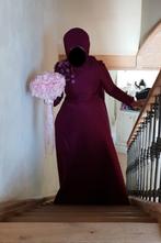 Bordeaux jurk, Kleding | Dames, Gelegenheidskleding, Ophalen, Zo goed als nieuw, Rood, Overige typen