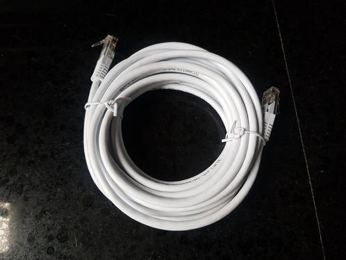 Cat5e netwerk/patchkabel 5m wit (2x), Computers en Software, Pc- en Netwerkkabels, Nieuw, Ophalen of Verzenden