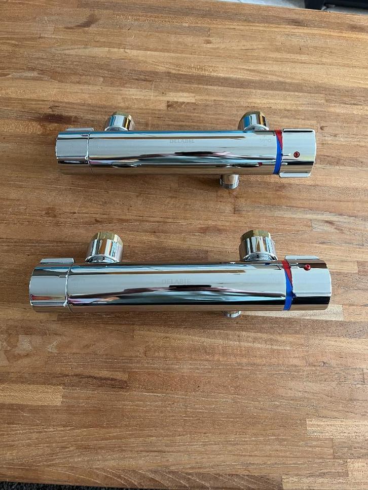 2X DELABIE SECURITHERM THERMOSTATISCHE DOUCHEMENGKRAAN 9768, Doe-het-zelf en Verbouw, Sanitair, Kraan, Ophalen of Verzenden