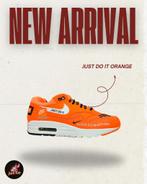 Nike air Max 1 Just Do It Orange - size 37,5, Overige kleuren, Nike, Nieuw, Ophalen of Verzenden