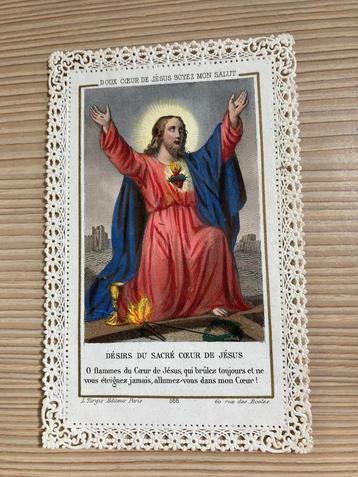 Devotieprentje, Jezus met Stralend Hart beschikbaar voor biedingen