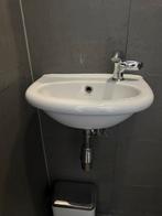 Wastafel met kraan Grohe, Ophalen, Gebruikt, Chroom, Wastafel