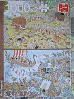 Jumbo Pieces of History Dubbelpuzzel 2x1000, Ophalen of Verzenden, 500 t/m 1500 stukjes, Zo goed als nieuw, Legpuzzel