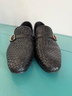 Gevlochten gespachoenen, mt 43. Zwart. Perfecte staat, Verzenden, Zwart, Gespschoenen, Zo goed als nieuw
