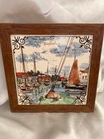 Spakenburg Wandtegel Royal Mosa Handgeschilderd, Antiek en Kunst, Antiek | Wandborden en Tegels, Ophalen of Verzenden