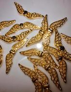 15 stuks vleugels kralen goud metaal, Ophalen of Verzenden, Nieuw, Kraal