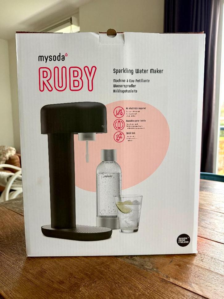 Mysoda Ruby bruiswatermaker - nieuw in doos, Witgoed en Apparatuur, Bruiswatermachines, Nieuw, Ophalen