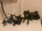 Soldier Force helicopters, truck, boot, motor 5 figuurtjes, Gebruikt, Ophalen of Verzenden