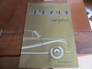 Folder BMW 3.2 Super V8 1959, Duitse tekst beschikbaar voor biedingen