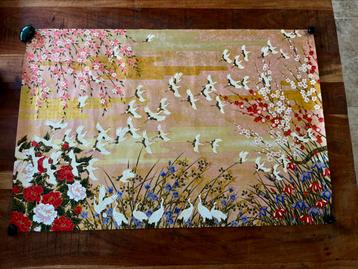 Japanse print op rijstpapier met prachtige kleuren beschikbaar voor biedingen