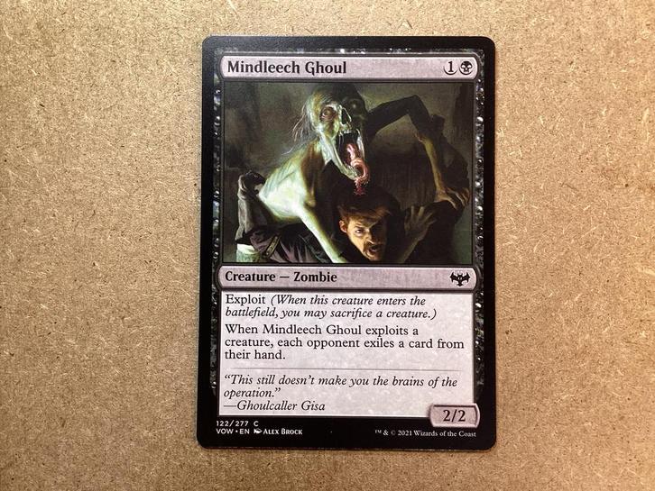 1x Mindleech Ghoul [122/277] (Near Mint), Hobby en Vrije tijd, Verzamelkaartspellen | Magic the Gathering, Zo goed als nieuw, Losse kaart