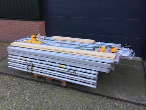 Rolsteiger Custers 8,3 meter werkhoogte, Doe-het-zelf en Verbouw, Steigers, Zo goed als nieuw, Rolsteiger of Kamersteiger, 5 meter of hoger
