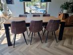 Teakhouten Eettafel 2.00 x 1.00 m, Gebruikt, Teakhout, Vijf personen of meer, 150 tot 200 cm