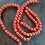 Bloedkoraal Parel Kralen - 4mm  2 armbanden,....., 35cm, Overige materialen, Verzenden, Nieuw, Met bedels of kralen