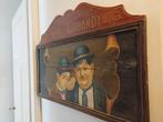 Houten wandbord Laurel en Hardy, Ophalen