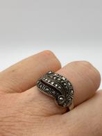 Z719 Prachtige 935 zilveren ring markasiet maat 19, Sieraden, Tassen en Uiterlijk, Ringen, 19 tot 20, Ophalen of Verzenden, X