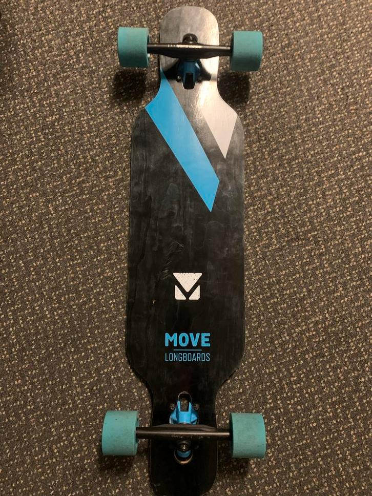 Move Longboard - Perfect voor Cruisen! Iclusief bscherming!, Sport en Fitness, Skateboarden, Zo goed als nieuw, Skateboard, Longboard