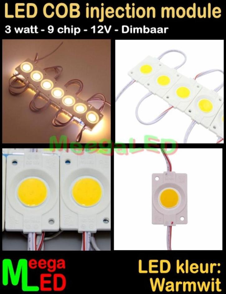 LED Camper COB licht module 3W - 9 chip – IP54 – Warmwit 300, Caravans en Kamperen, Camper-accessoires, Nieuw, Ophalen of Verzenden