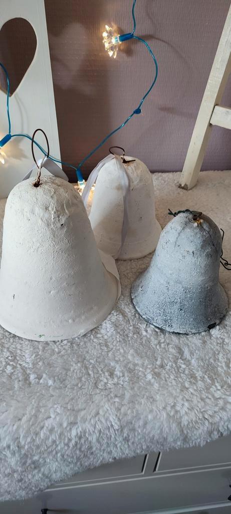 Gipsen Kerstklokken - Handgemaakt, Diversen, Kerst, Ophalen of Verzenden