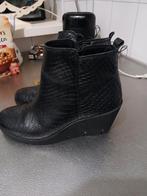 Ecco enkellaarsjes, Ecco, Zwart, Lage of Enkellaarzen, Ophalen of Verzenden