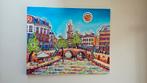 Schilderij Bakkersbrug Utrecht - Eveline Bouwkamp (150x120), Antiek en Kunst, Kunst | Schilderijen | Modern, Ophalen