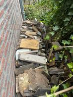 Ca 1 m3 kortgezaagd bouw-/sloophout voor buitenhaard., Tuin en Terras, Haardhout, Minder dan 3 m³, Ophalen