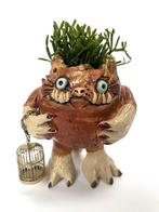 Bloempotje kat, Antiek en Kunst, Antiek | Keramiek en Aardewerk, Ophalen of Verzenden