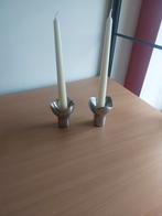 Georg Jensen Bloom kandelaars hoog model, Gebruikt, Overige kleuren, Ophalen of Verzenden, Metaal