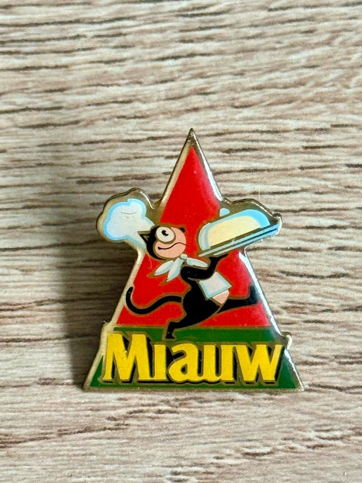 Miauw Pin, Verzamelen, Speldjes, Pins en Buttons, Gebruikt, Speldje of Pin, Overige onderwerpen, Ophalen of Verzenden