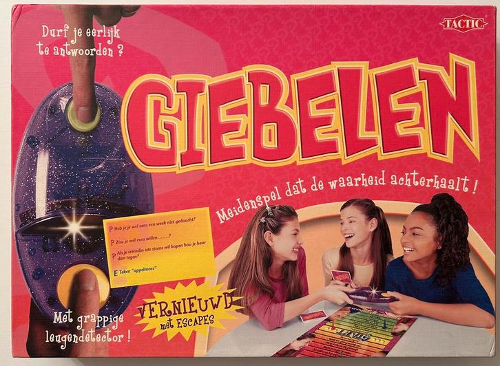 GIEBELEN  meidenspel dat de waarheid achterhaalt! Compleet, Hobby en Vrije tijd, Gezelschapsspellen | Bordspellen, Zo goed als nieuw