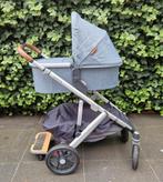 Uppababy Vista V2 kinderwagen - Blauw melée, Kinderen en Baby's, Gebruikt, Verstelbare duwstang, Ophalen, Kinderwagen