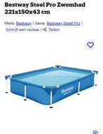 Bestway Steelpro 221 x 150 x 43 inclusief pomp, Tuin en Terras, Zwembaden, Ophalen, Minder dan 80 cm, Zo goed als nieuw, Opzetzwembad