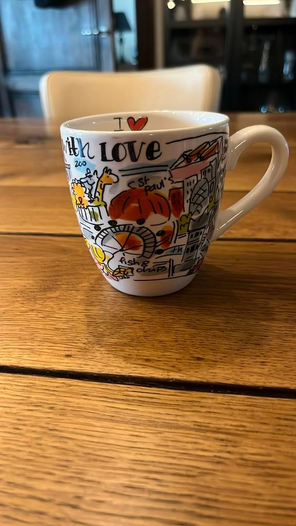 Blond Amsterdam - city London mini mok, Huis en Inrichting, Keuken | Servies, Zo goed als nieuw, Kop(pen) en/of Schotel(s), Blond Amsterdam