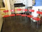 formica stoelen jaren 50/60, Huis en Inrichting, Ophalen, Gebruikt, Metaal, Vijf, Zes of meer stoelen