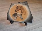 Paarden stenen beeld mooie beschildering, Antiek en Kunst, Ophalen of Verzenden