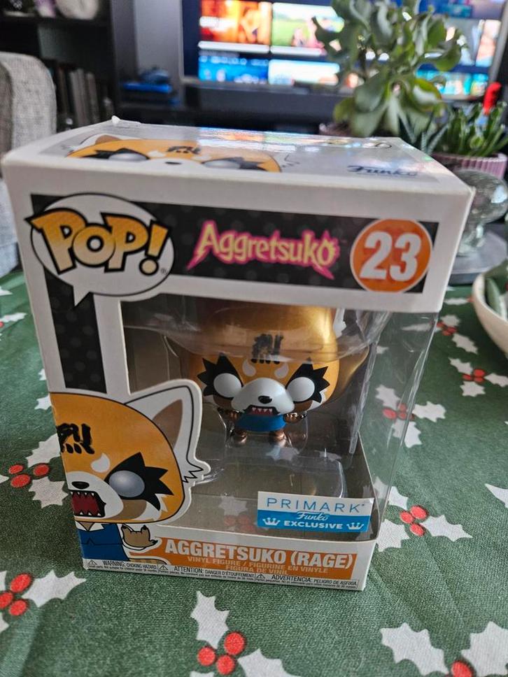 Funko Pop Aggretsuko 23 - Rage met box protector, Kinderen en Baby's, Speelgoed | Actiefiguren, Ophalen of Verzenden