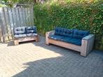 steigerhouten tuinset, Tuin en Terras, Ophalen, Gebruikt, Steigerhout, Bank