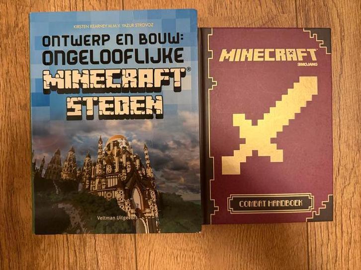 Minecraft Boeken Set: Combat Handboek & Steden, Boeken, Kinderboeken | Jeugd | onder 10 jaar, Zo goed als nieuw, Non-fictie, Ophalen of Verzenden