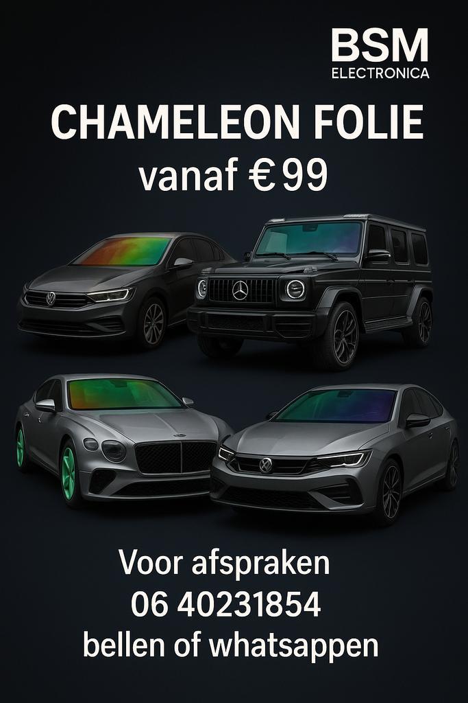 Voorruit chameleon folie – APK legaal & levenslange garantie, Diensten en Vakmensen, Auto en Motor | Monteurs en Garages, Overige werkzaamheden