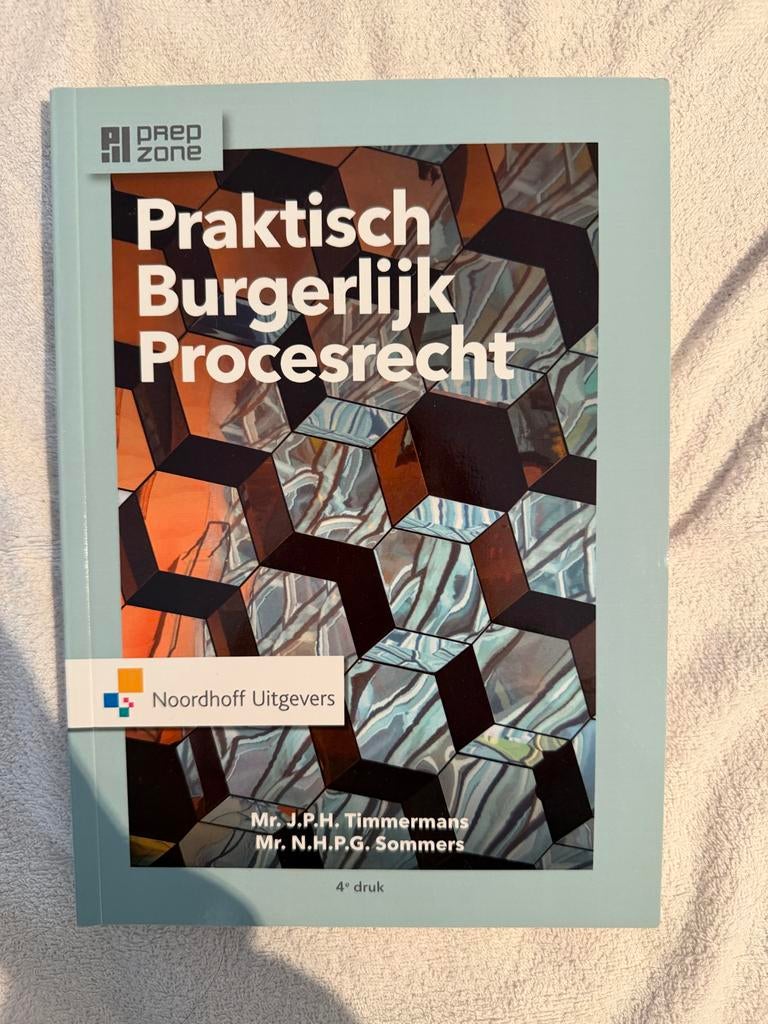 Praktisch Burgerlijk Procesrecht - Timmermans/Sommers, Boeken, Ophalen of Verzenden, Alpha, Nieuw, HBO