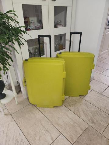 Samsonite gele koffer set // setprijs = 130,- beschikbaar voor biedingen