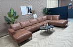ZGAN Industriële Cognac U-Bank/Hoekbank - 400cm, Huis en Inrichting, Ophalen, -, -, Hoekbank
