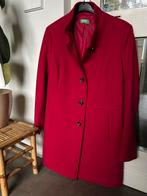 Wollen rode jas benetton 42, Kleding | Dames, Benetton, Maat 42/44 (L), Ophalen of Verzenden, Zo goed als nieuw