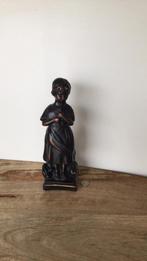 Beeld meisje met vlecht en kippen., Antiek en Kunst, Curiosa en Brocante, Ophalen of Verzenden