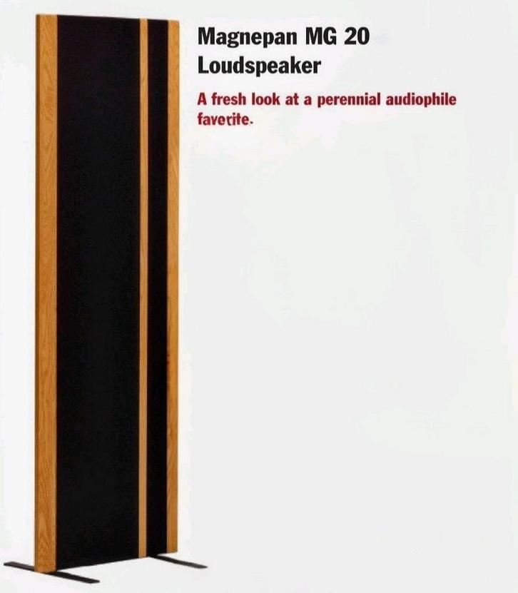 MAGNEPAN MG20. Plus externe crossovers, Audio, Tv en Foto, Luidsprekers, Zo goed als nieuw, Front, Rear of Stereo speakers, 120 watt of meer